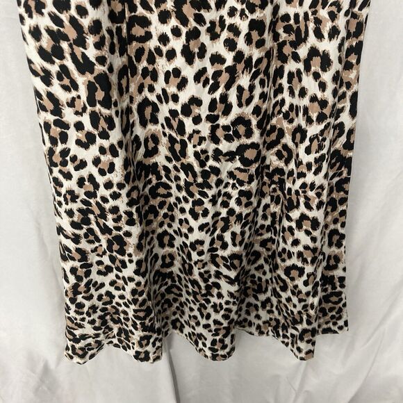 ASHLEY STEWART multicolor animal print empire waist midi a-line dress 14 - Picture 4 of 9